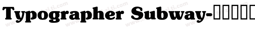 Typographer Subway字体转换
